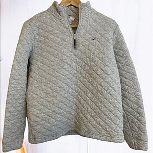 Vineyard Vines Quilted Pull Over Sweatshirt M